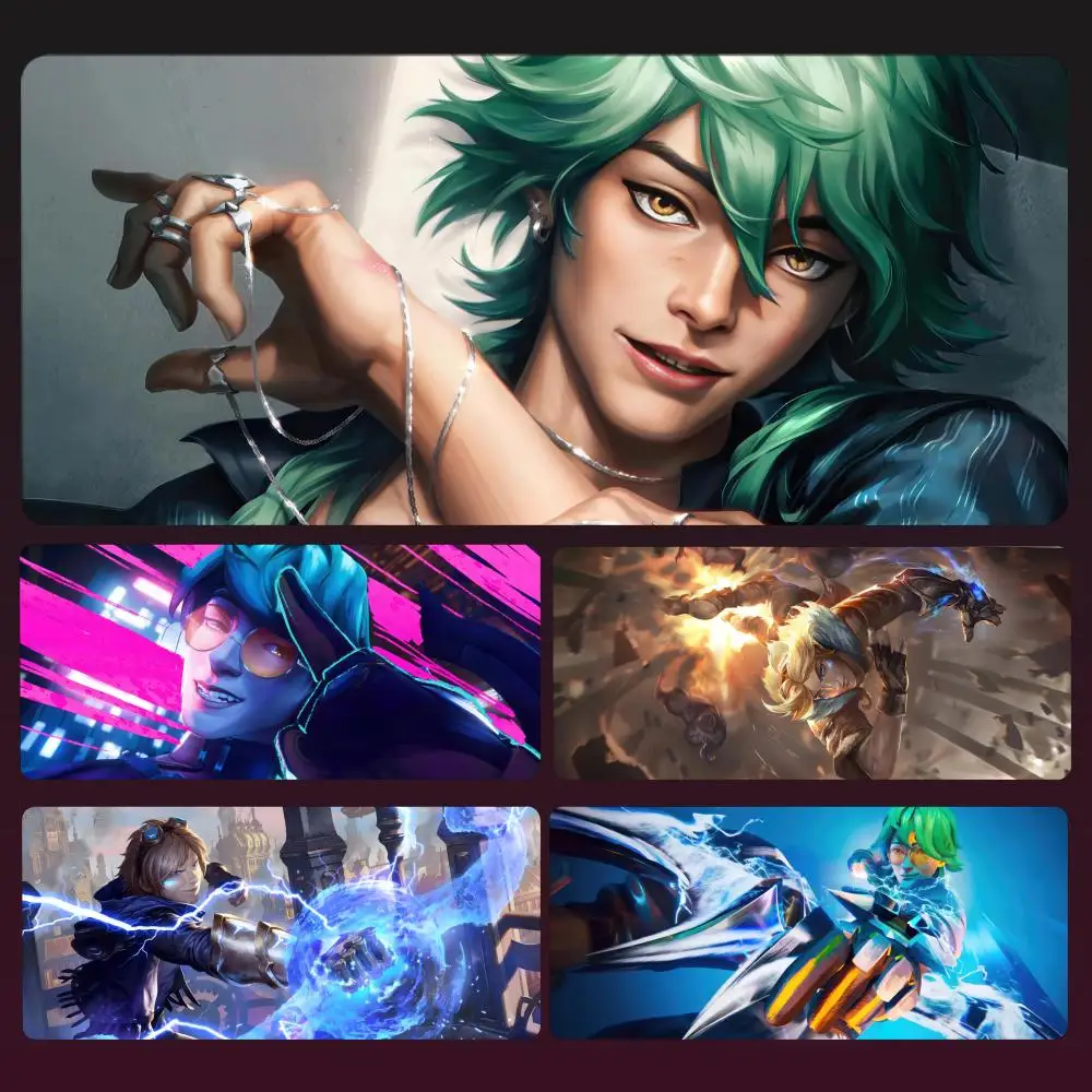 

League Of Legends Ezreal Mousepad Large Computer Gaming Accessories MousePads Desk Mats Anti-slip Laptop Soft Mice Pad Mouse Mat