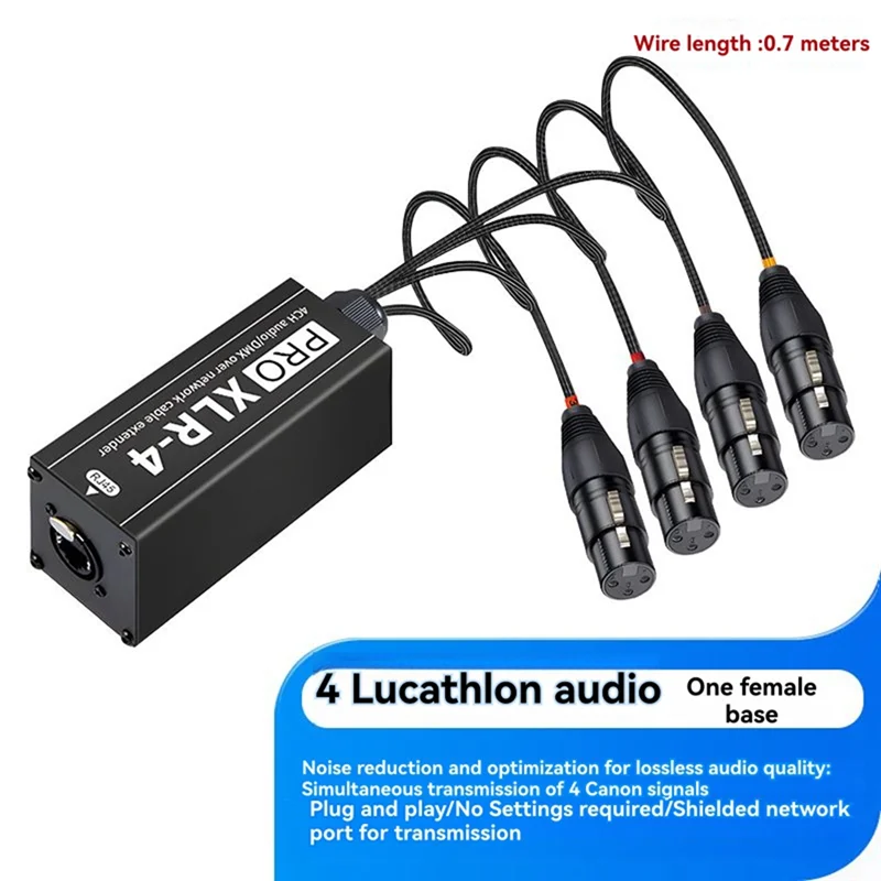 

Stylish-RJ45 To XLR Network Cable Extender Multi Network DMX512 Network Signal Extender Of Stage Or Studio Recording Female