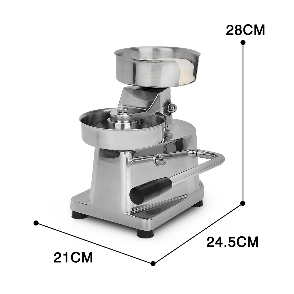 ITOP Hamburger Burger Meat Press Machine&500 Sheets Paper Aluminum Alloy Diameter 10/ 13/ 15 cm  Fast Food Shop Burger Shop Tool