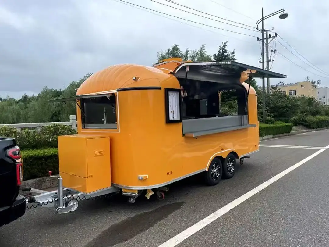 

Imbisswagen Foodtruck Ice Cream Coffee Catering Trailer Fully Equipped Mobile Bar Service Trailer Remorque Food Truck