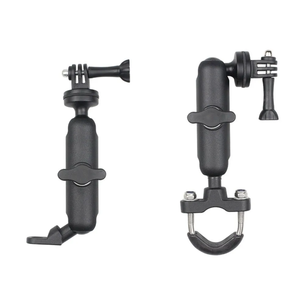 

360° Rotating Action Camera Bracket Holder Sturdy Universal Action Camera Stand Adjustable Black Rearview Mirror Camera Bracket