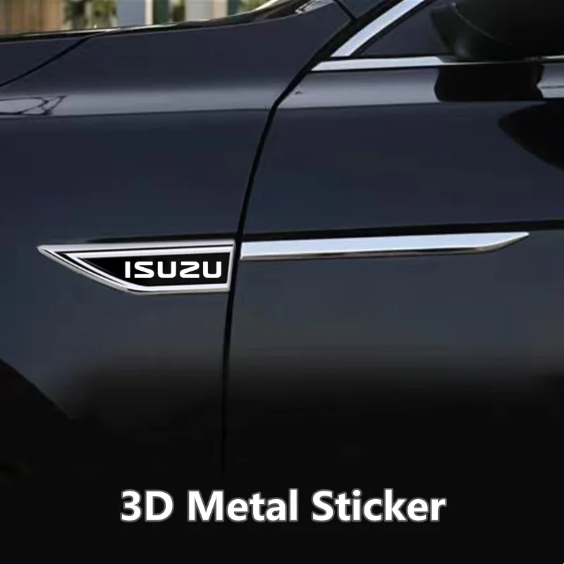 DIY Car Emblem Fender Blade Decal Badge Car Body Protective Sticker for Isuzu D-MAX D MAX Dmax I II WFR VAN NFR ATV TROOPER
