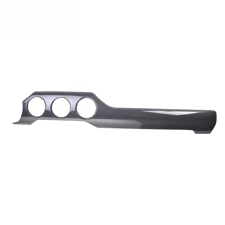 4pcs Carbon Fiber Dry Sticker Interior Trims Dashboard Cover For Ford Mustang 2015up Interior Dash Kit Accessories