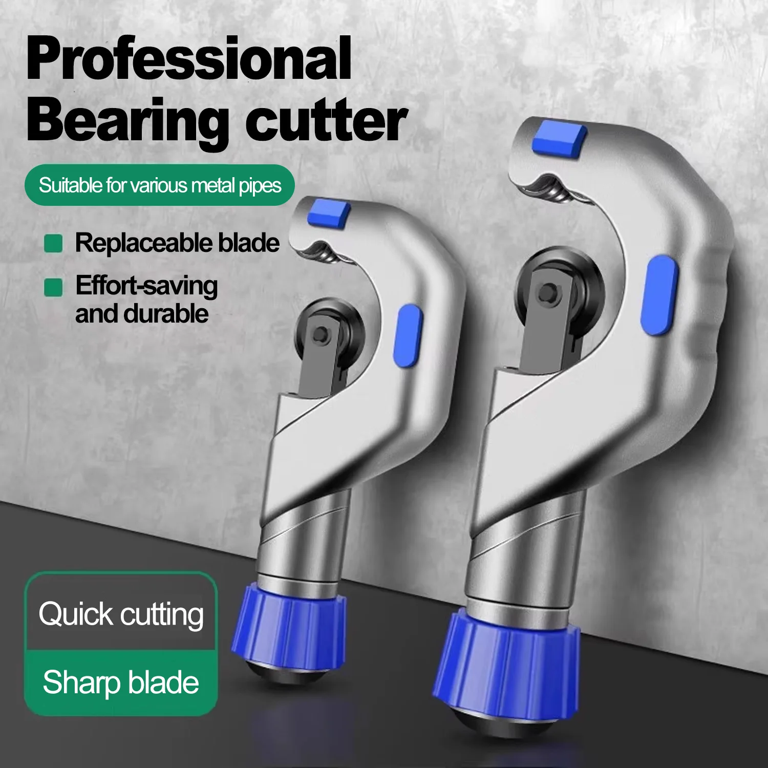 Bearing Pipe Cutter, Ball Bearing Cutting Tool Manual Knob Tube Cutter for Thin-walled Pipes Such As PPR Pipes for Aluminum Tube