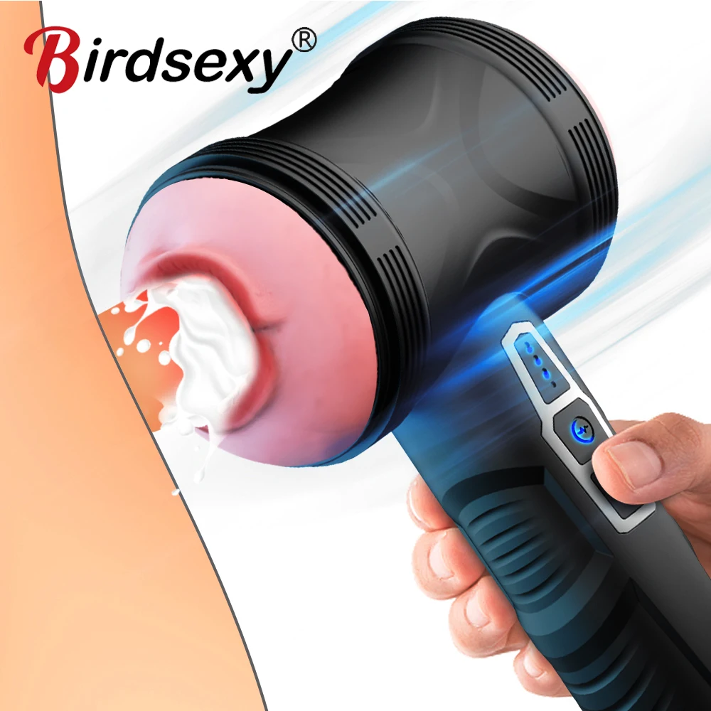 Masturbator for Men Automatic Telescopic Vibration Male Blowjob Sex Machine Masturbation Cup Sex Toys for Men Adult Toys for Men