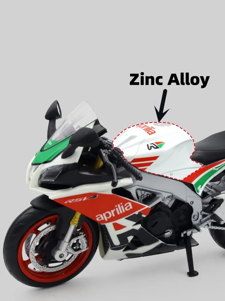 1:12 Aprilia RSV4 RR1000 Toy Motorcycle RMZ City Diecast Metal Miniature Model 1:12 Racing Super Sport Collection Gift Boy Kid