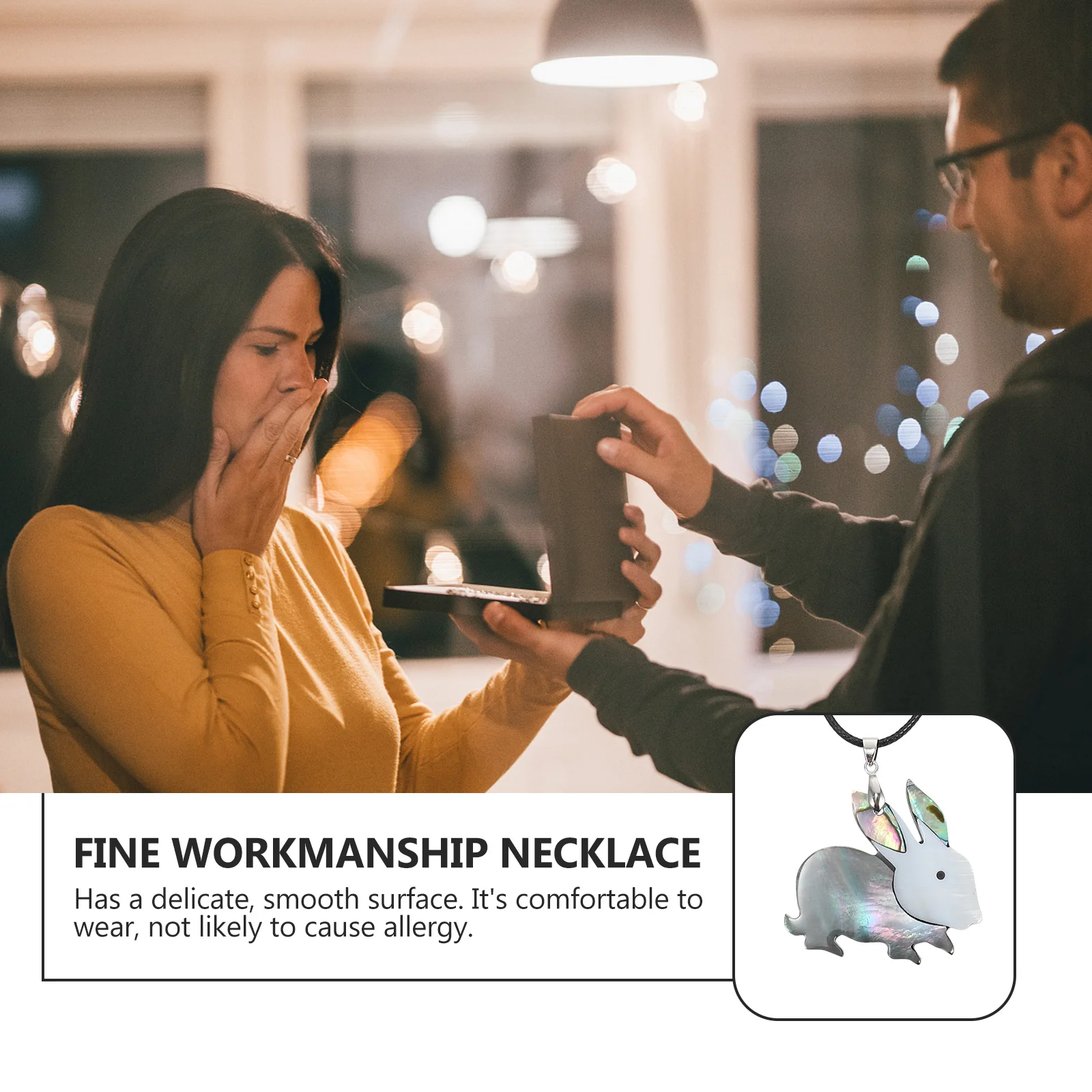 

1Pcs Delicate Rabbit Pendant Necklace Women Stylish Neck Chain Chic Girl Necklace Gift Fashion Jewelry Stylish Neck Chain