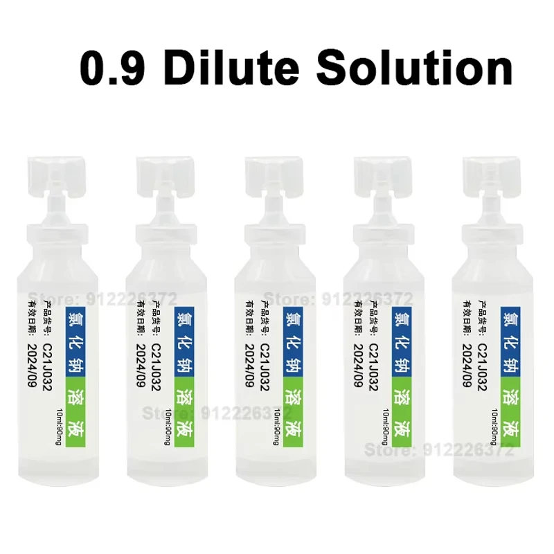 

5/10pcs 10ml Sodium Chloride Physiological Saline for Tattoo 0.9 Topical Dilute Salt Water Cleaning Solution