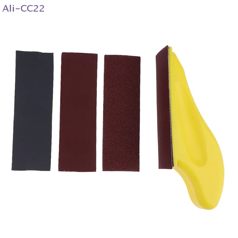 

{CC22} 71 шт. 40/80/120/180/240/400/600 набор наждачной бумаги с крючком и петлей 3,5x1 "мини-шлифовальный блок для полировки