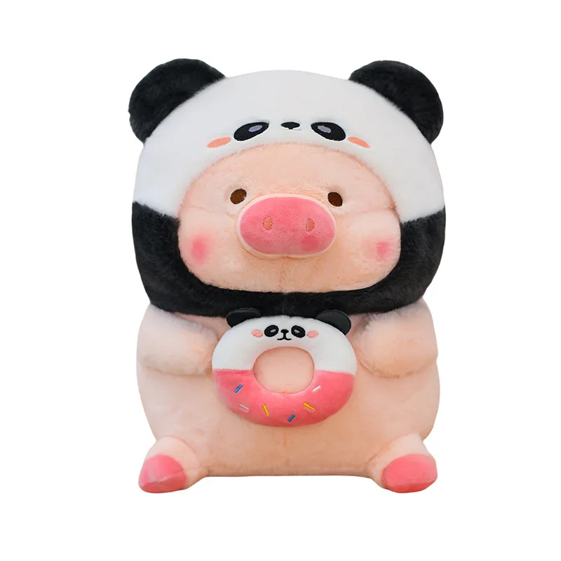 Cute Milk Bottle Panda Pig Plush Toy Stuffed Animal Pillow Cute Plush Doll for Kids Birthday Xmas Gift for Girls and Women