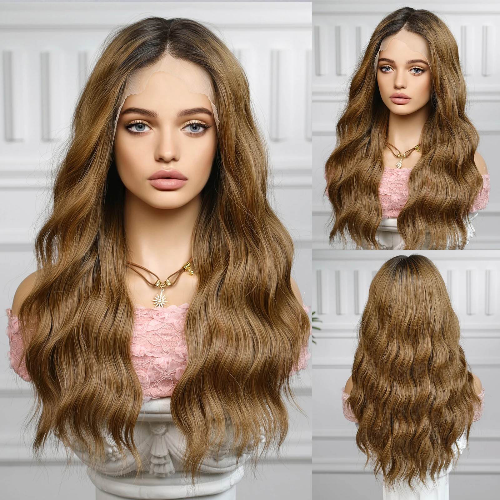 

Парик женский длинный синтетический, 13 х6 дюймов