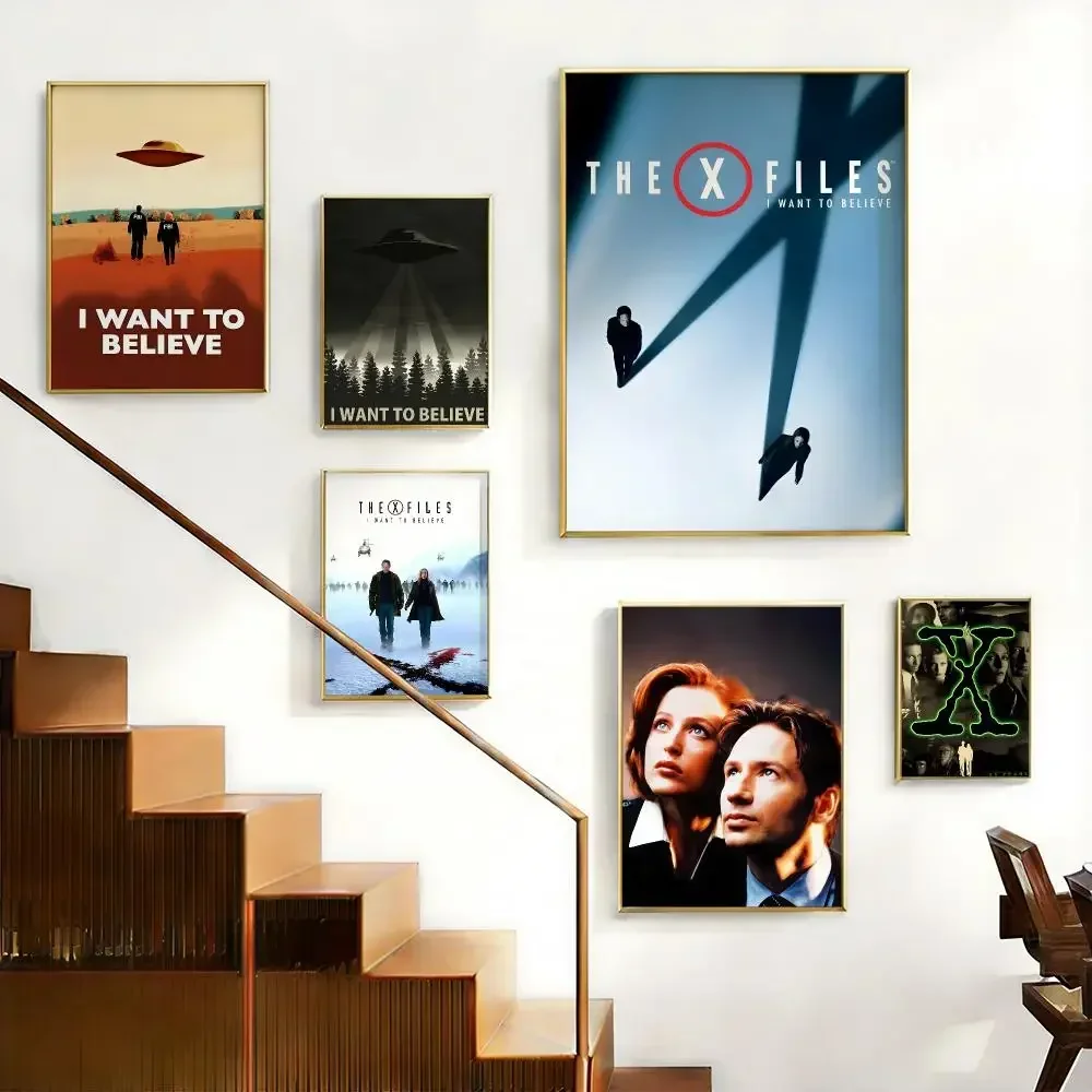 Classic TV Series T-The X-Files: I Want to BelieveS Poster HD Self-Adhesive No Residue After Removal Ideal for All Kinds