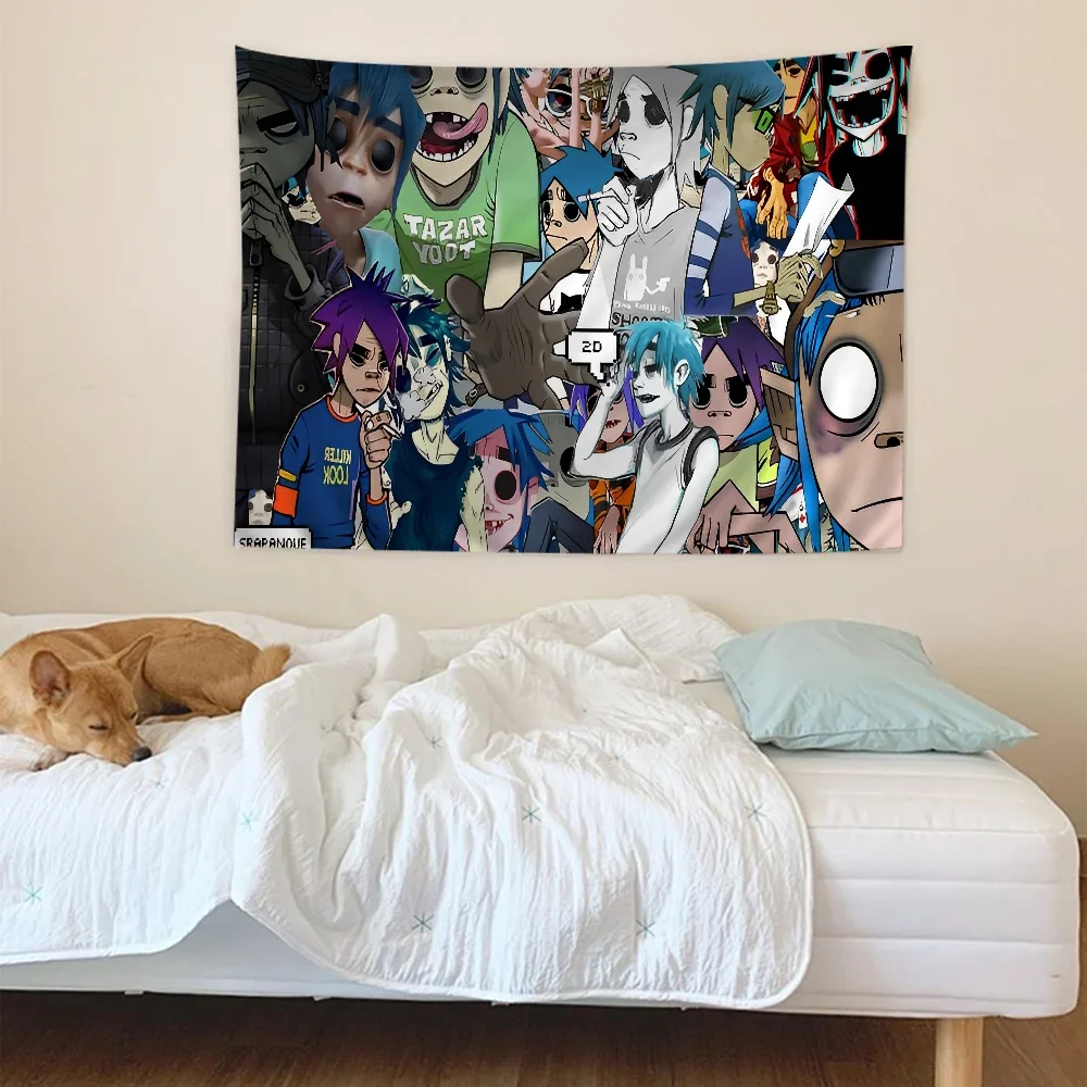 Gorillaz DIY Wall Tapestry Art Science Fiction Room Home Decor Wall Art Decor