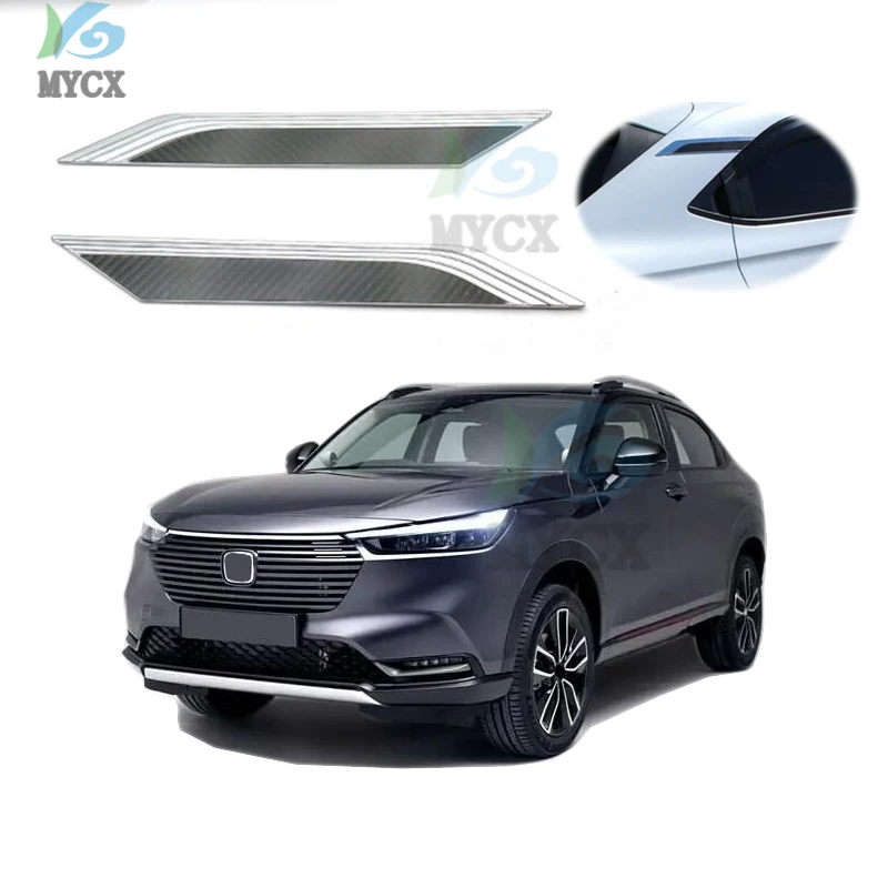 FOR Honda HR-V HRV VEZEL 2021 2022 Rear wing trim strips trunk tailgate wing bright strips anti-scratch bumping