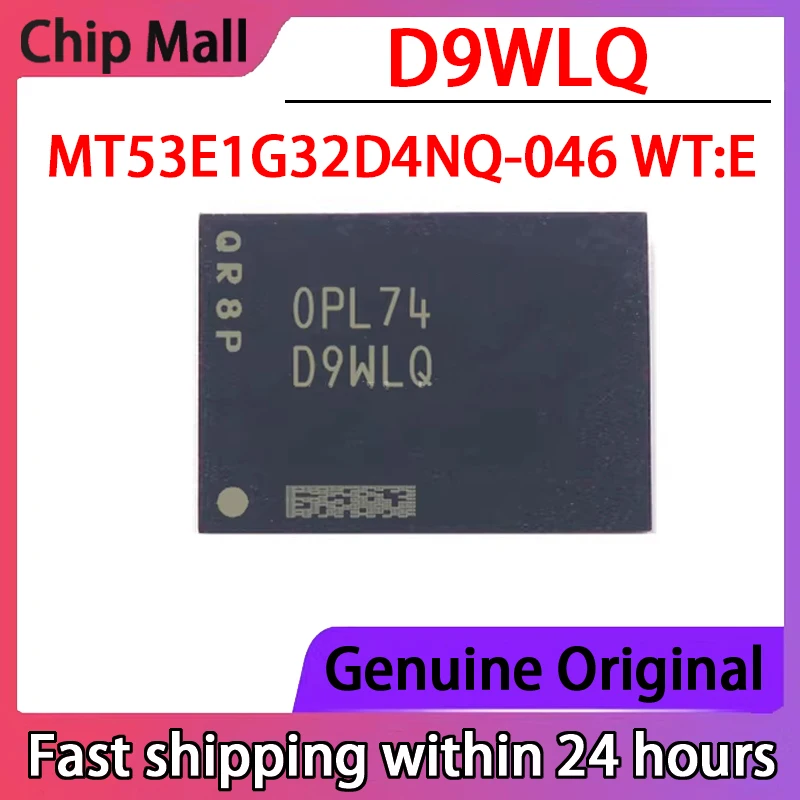 

1PCS New MT53E1G32D4NQ-046 WT:E D9WLQ 4GB 200FBGA LPDDR4 4266Mbps Chip in Stock