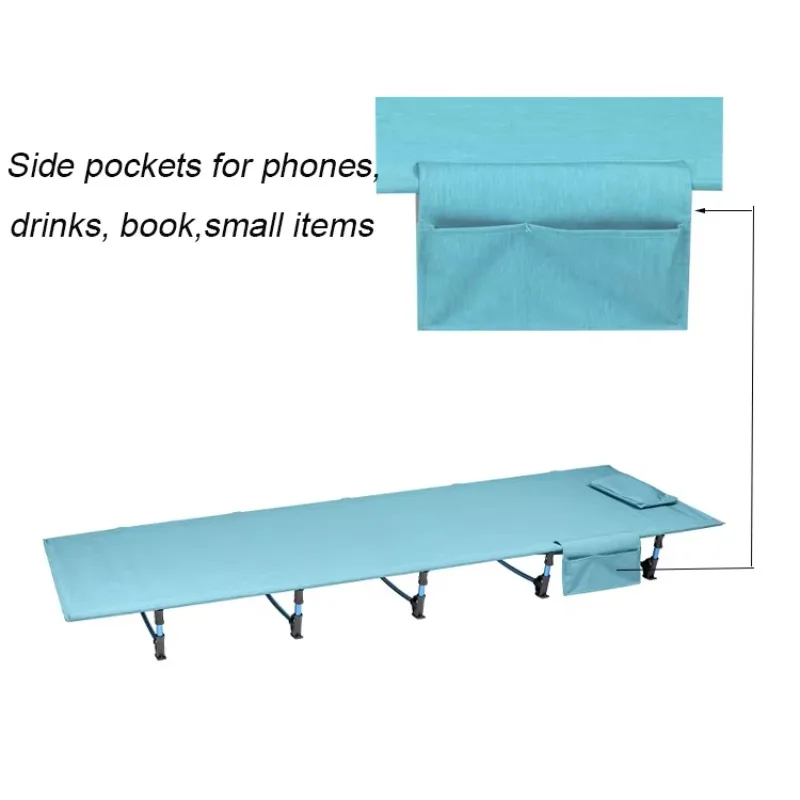 سرير سرير للتخييم قابل للطي وخفيف الوزن من الألومنيوم قابل للطي من POWER LEAP Singda