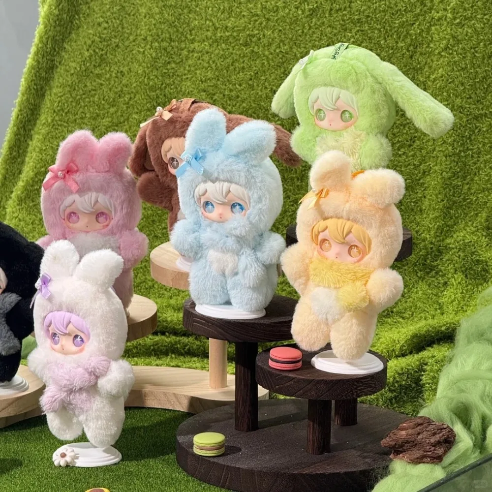 

AYORTOYS ShyShy Shiny Little Rabbit Series Blind Box Cute Vinyl Plush Doll Mystery Box Bag Pendant Keychain Anime Surprise Gift