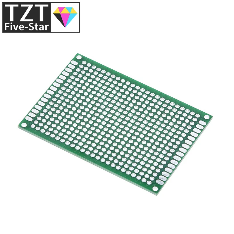 TZT 10pcs Breadboard Bread Board Prototype 5X7cm 432 Points Double side Super Highly quality Best pices Green