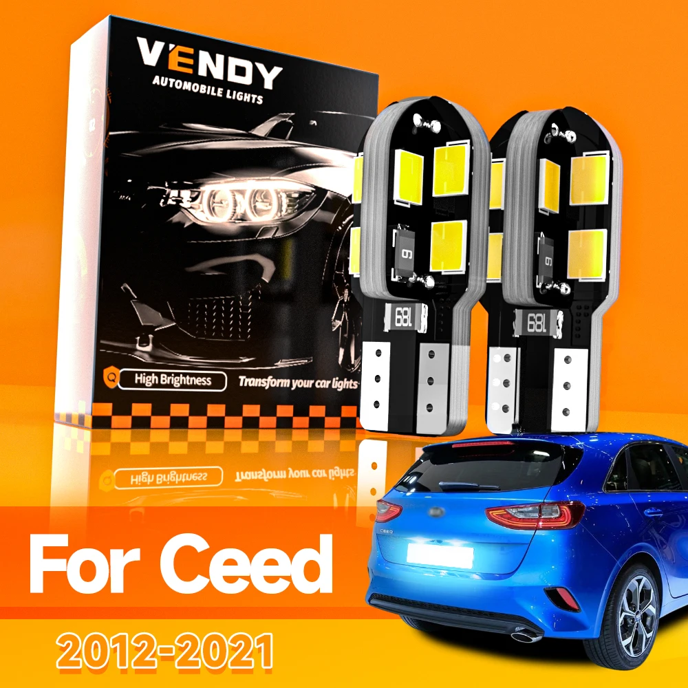 2pcs For Kia Ceed 2012-2021 LED License Plate Light 2013 2014 2015 2016 2017 2018 2019 2020 Canbus Accessories