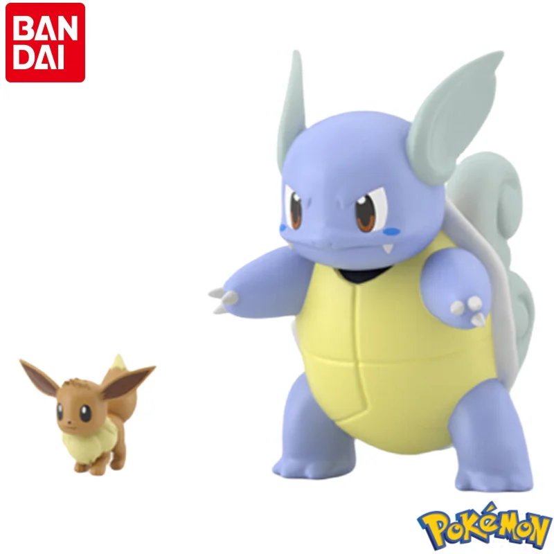 

In Stock Original Bandai 100% Genuine Eevee Wartortle Figurine Model Ornaments Statue Holiday Gifts Anime Merchandise Toys
