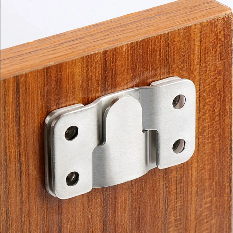 10PCS(5Pairs) Interlock Hanging Buckle Flush Mount Bracket Furniture Connector Wall Picture Frame Hanger Display Hooks