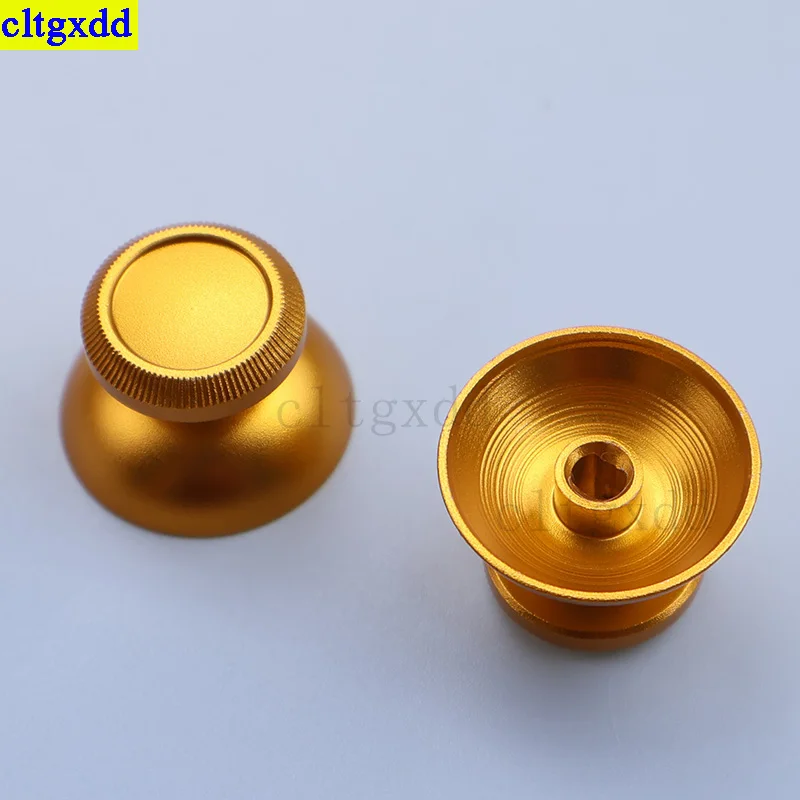 Cltgxdd 1 par para ps4/ps4 pro/slim/xbox one/xbox one slim/x gamepad controlador dedo vara metal analógico joystick cabeça de cogumelo