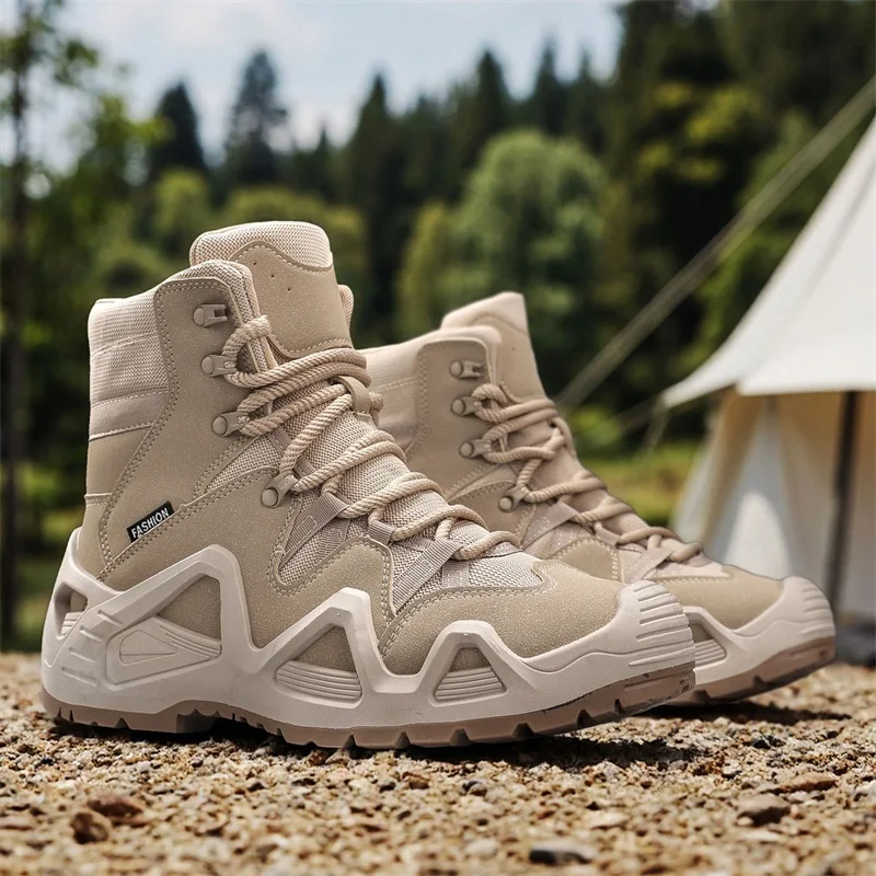 

Ankle Boots, Men's Tactical Combat Boots Training Shoes Outdoor Hiking Breathable Shoes Multifunctional Autumn and Winter 2025