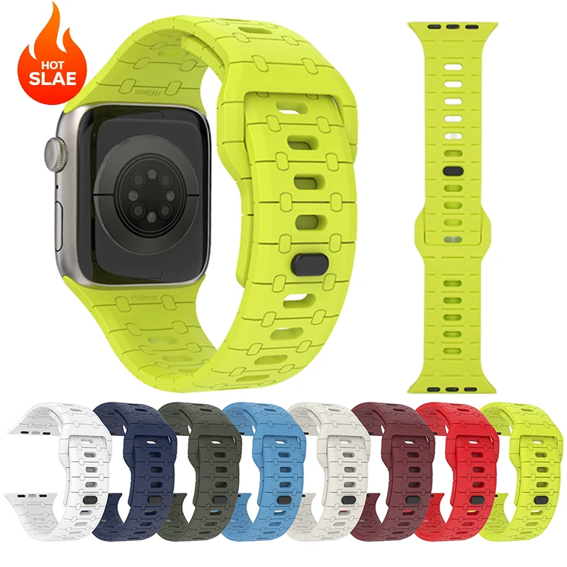 Silikonarmband für Apple Watch Ultra 3 2 49mm 45mm 44mm 42mm Series 11/10 46mm Band Iwatch Series 11 10 9 876 SE3 543 Armband