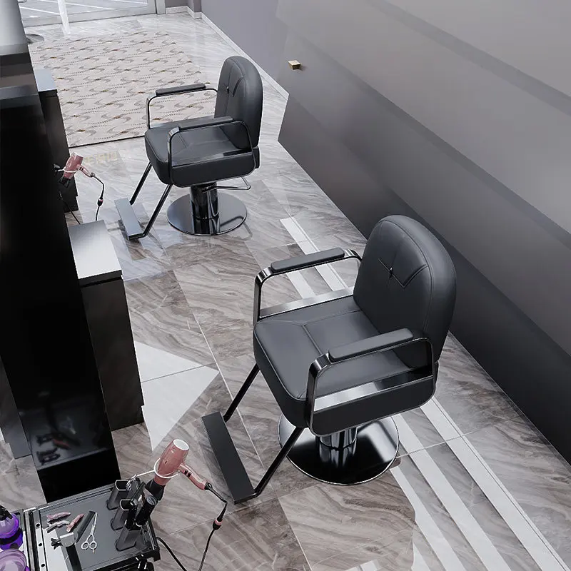 Trendy Luxury Barber Chairs Vintage Shop Barber Chairs Fashionable Aesthetic Display De Barbería Profesional Salon Furniture