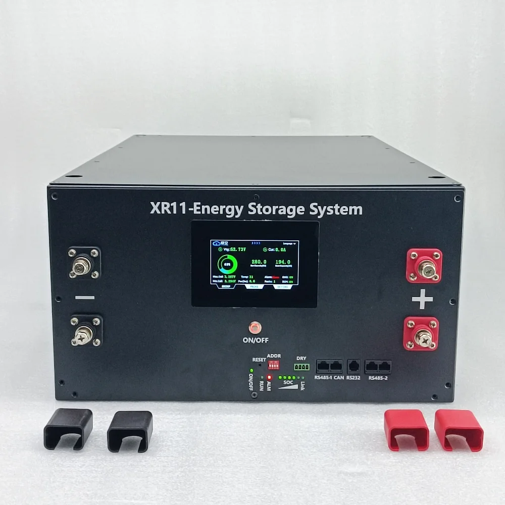 

JK Inverter BMS V19 4.3 LCD XR11-48V280AH 16S 51.2V LiFePO4 Battery Box DIY Kit For EVE CATL 280 310AH Solar Home Energy Storag