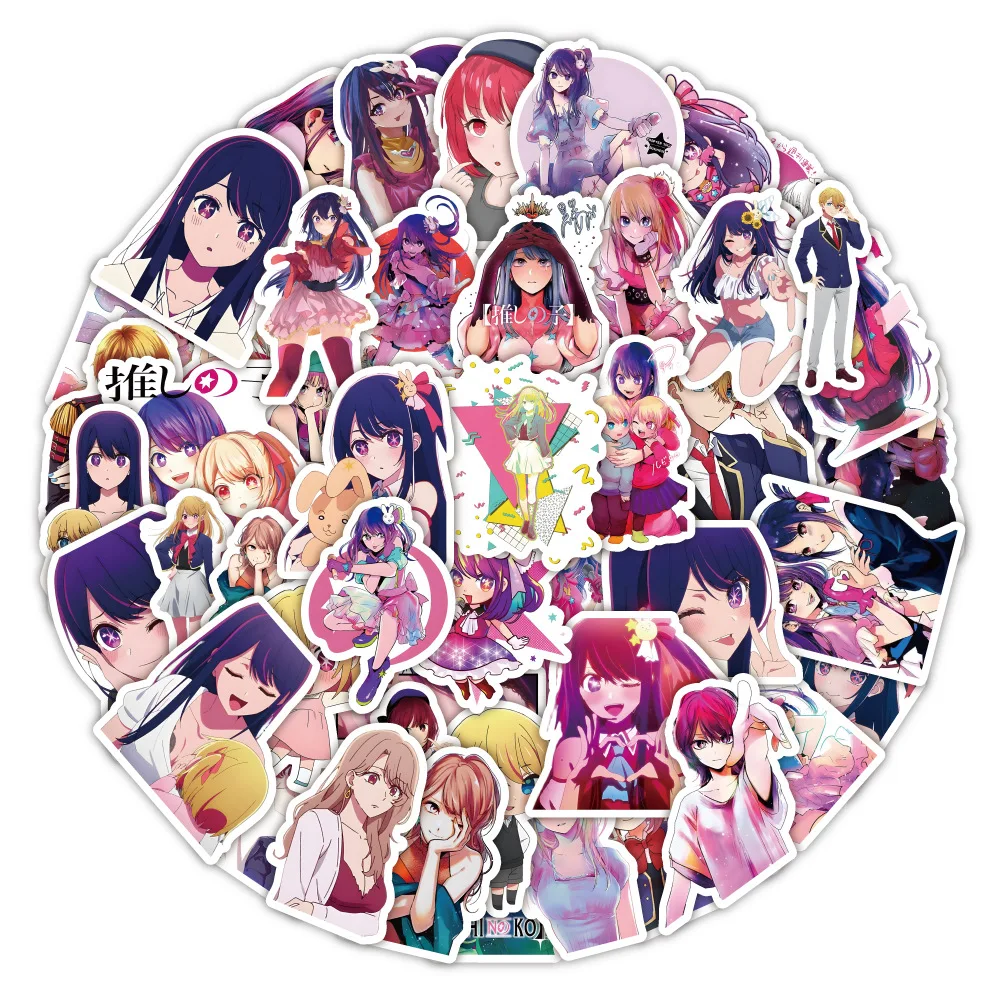 10/30/50/100/Pcs Anime Oshi Geen Ko Sticker Cartoon Schattige Graffiti Decoratie Laptop Waterbeker Bagage Gitaar Waterdicht Sticker Speelgoed