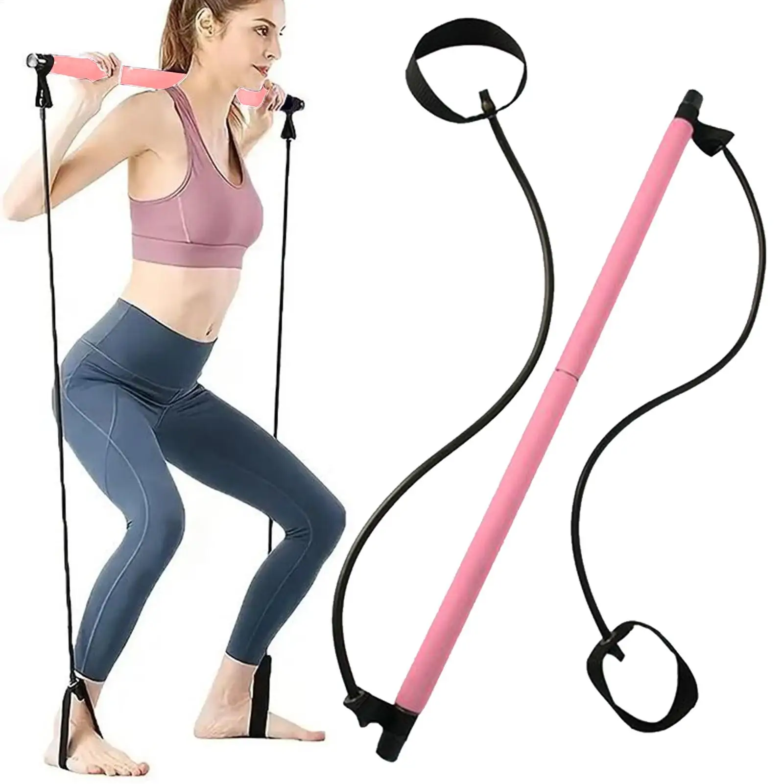 

Pilates Stick Home Fitness Equipment Home Fitness Pilates Stick For Home Indoor Travel Postpartum Outdoor Rehabilitation Gym