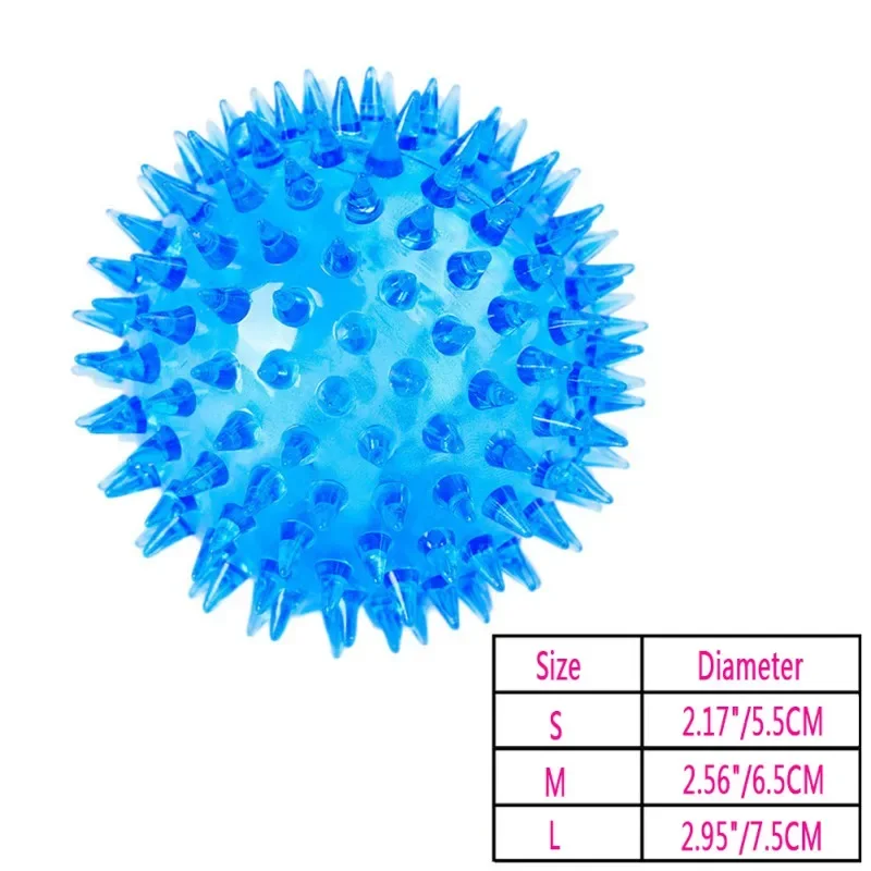 الكلب صار اللعب الملونة لينة المطاط مضيئة الحيوانات الأليفة جرو الكلب مضغ اللعب مطاطا القنفذ الكرة لعبة مستلزمات الحيوانات الأليفة الصغيرة #4