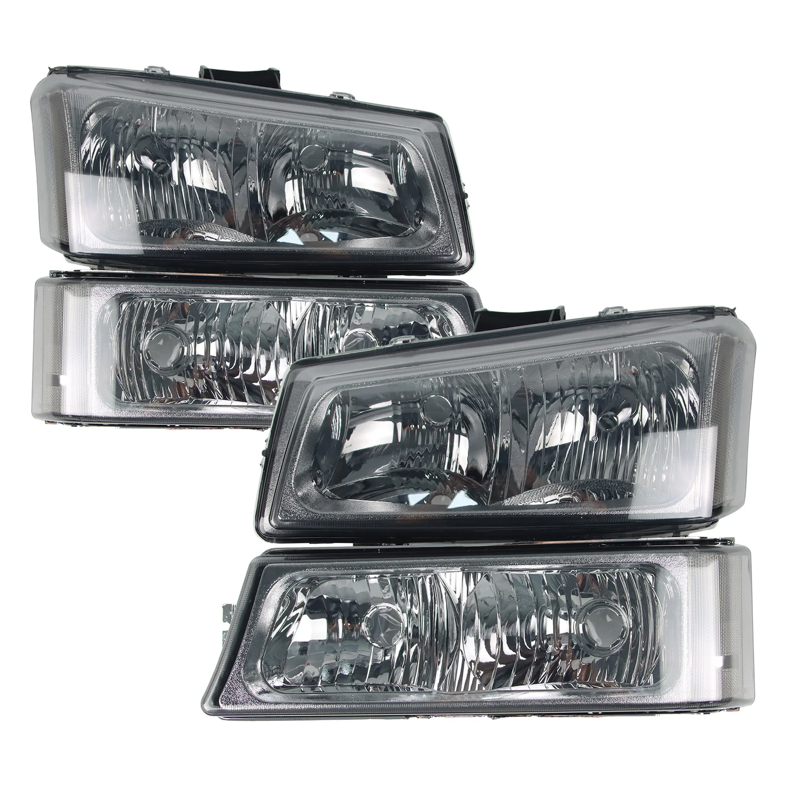 

Headlight for 03-06 Avalanche 1500 2500, 03-07 Chevrolet Silverado,Smoke, 1Pair