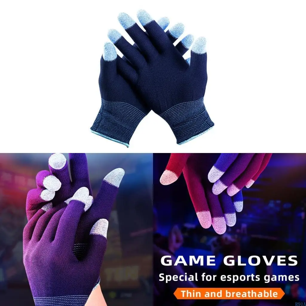 R91A شاشات اللمس ألعاب حراس الأصابع الأكمام مقاومة للسرقة للتحكم الدقيق 1 زوج