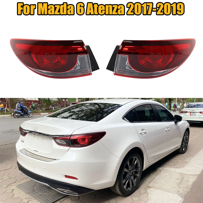 

Outer Car Rear Bumper Tail Light Assembly Brake Stop Reverse Lamp Taillamp Assy With Bulb For Mazda 6 Atenza 2017-2019