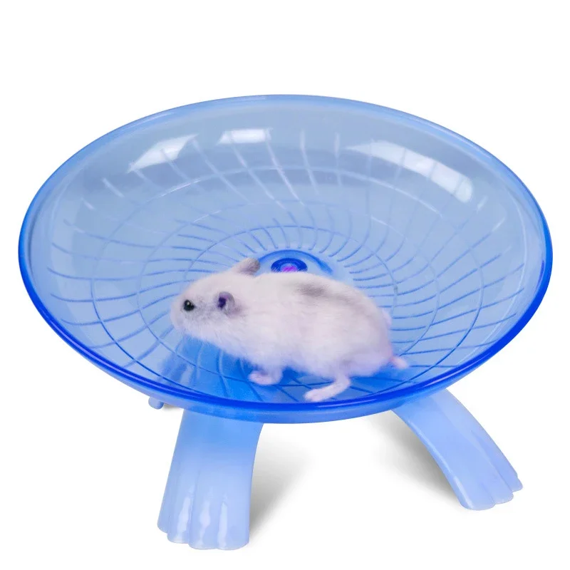 pet hamster running wheel silent flying saucer steel shaft wheel running plate toy cage small animal hamster accessories