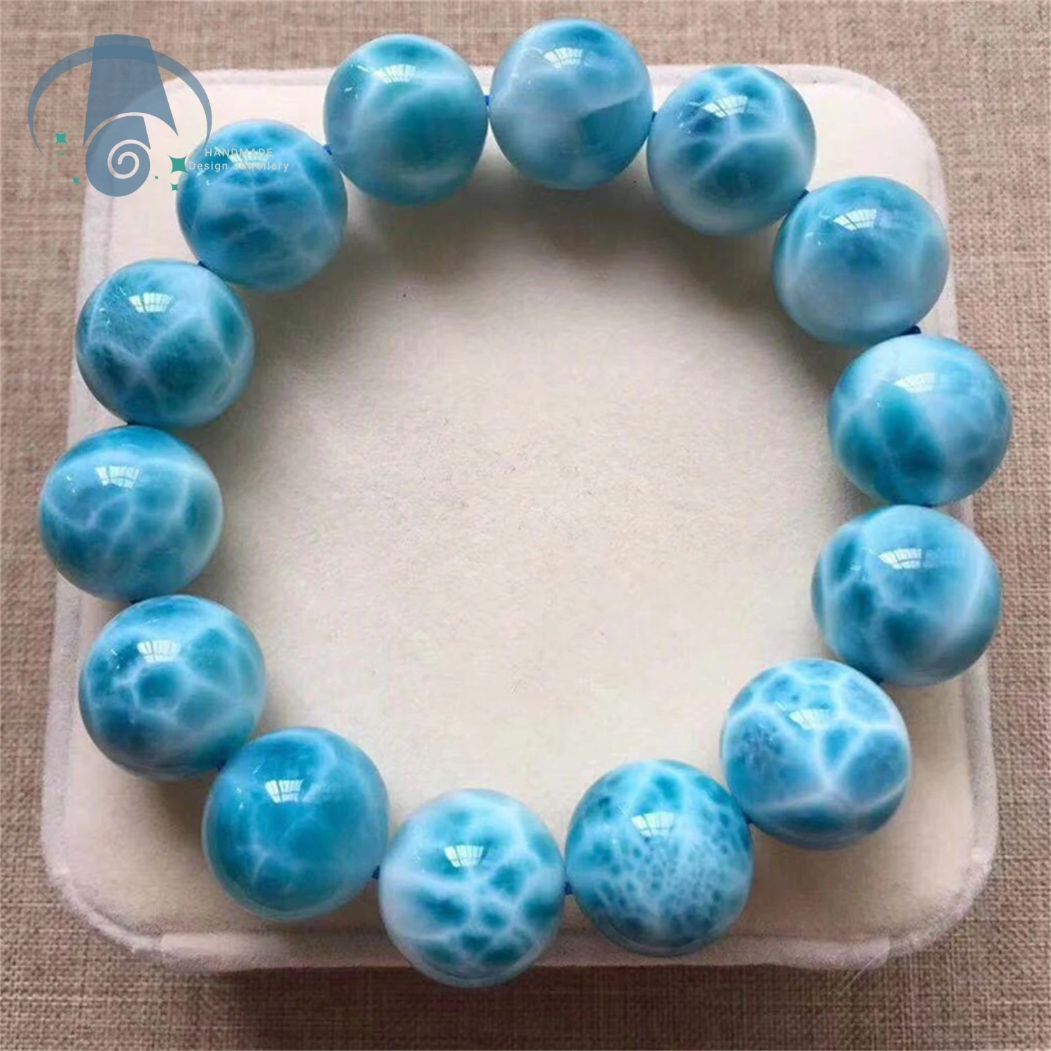 natural-crystal-larimar-pectolite-bracelet-ocean-blue-double-color-tortoiseshell-pattern-jade-textured-hydrating-energy-stone