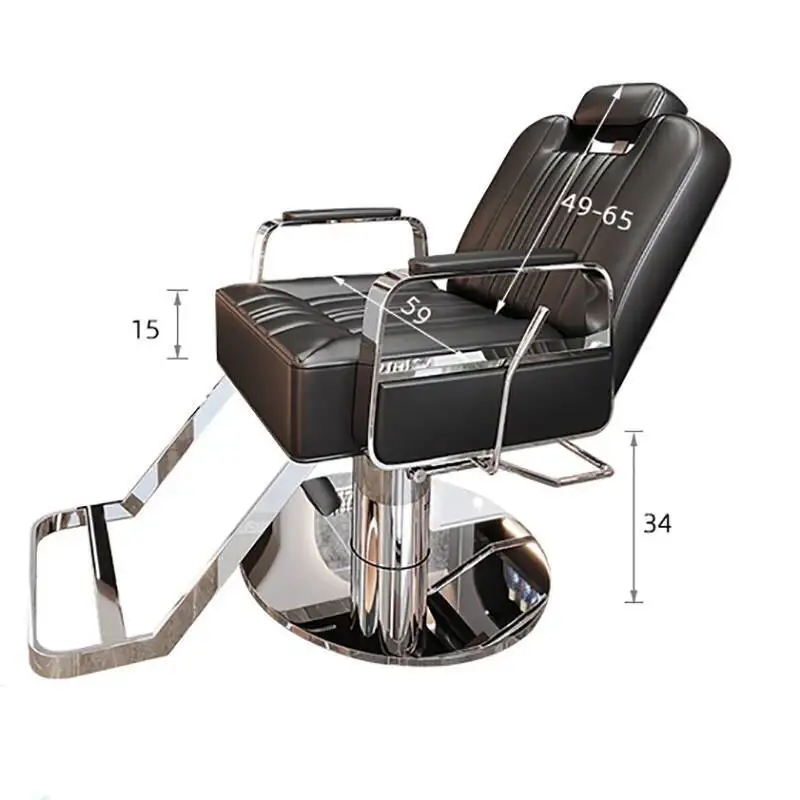 كرسي صالون احترافي مريح فاخر كلاسيكي تجاري حديث إكسسوارات كرسي دوار Sillon Peluqueria أثاث الصالون #2