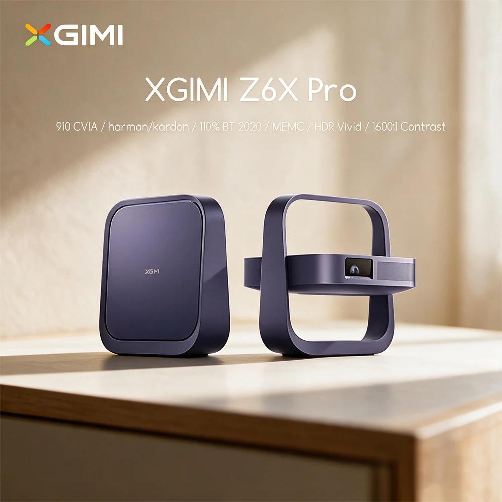 XGIMI Z6X Pro DLP 1080P Projector Highlight Version 1140CVIA HDR Vivid Auto Focus Home Cinema Smart TV Beamer with Dolby Audio