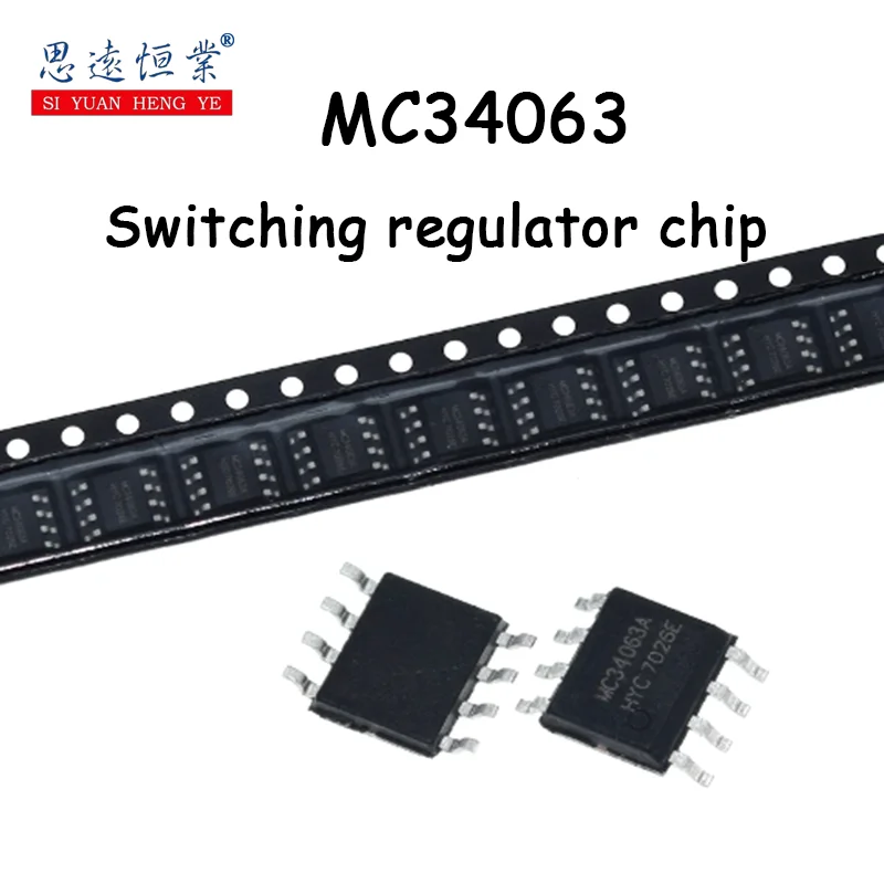 10pcs New MC34063 MC34063A 34063 SOP-8 Switching Regulator IC