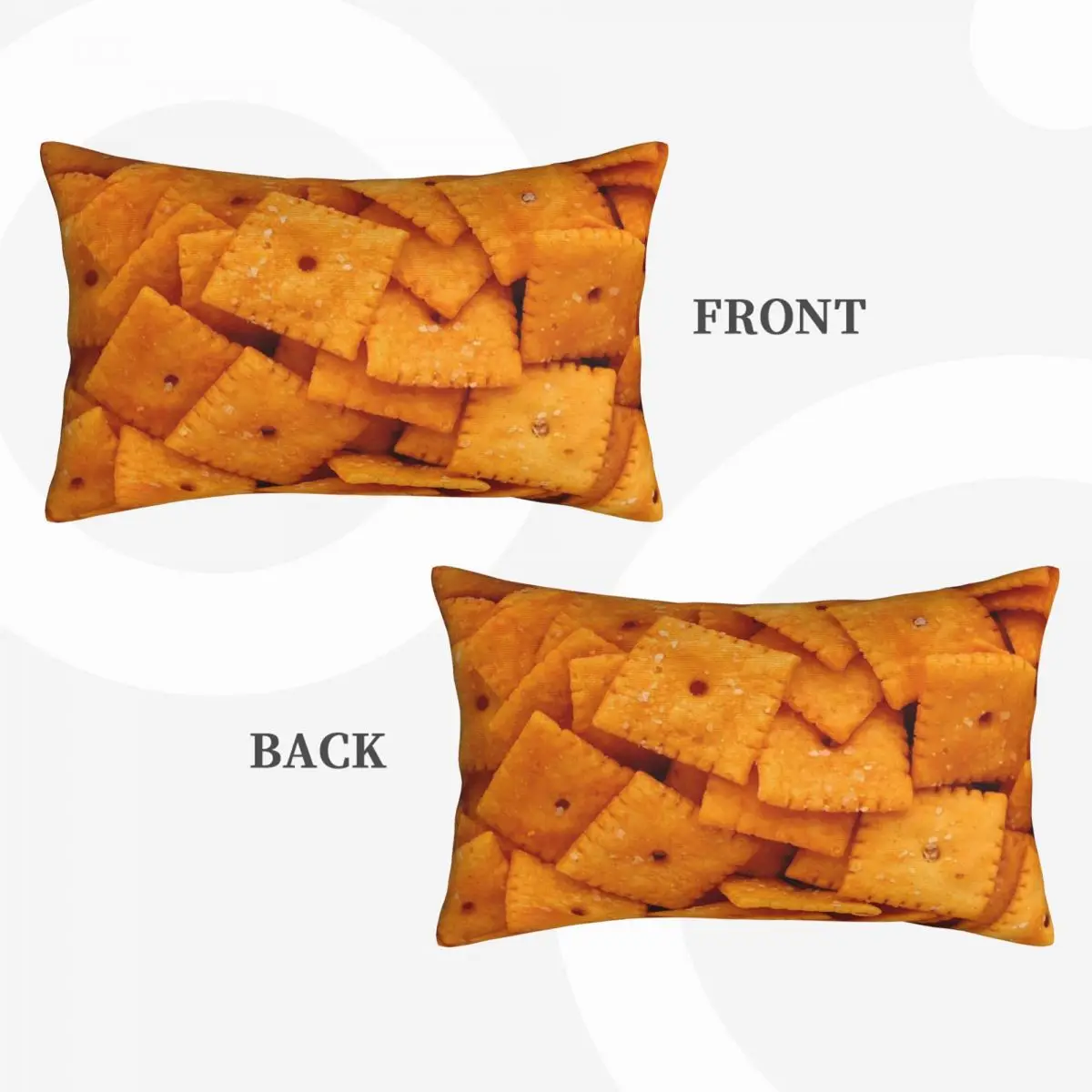 Cheez Its Rectangle Pillowcase Cushion Cover Decor Bedroom Bed Home Comfort Throw Pillow