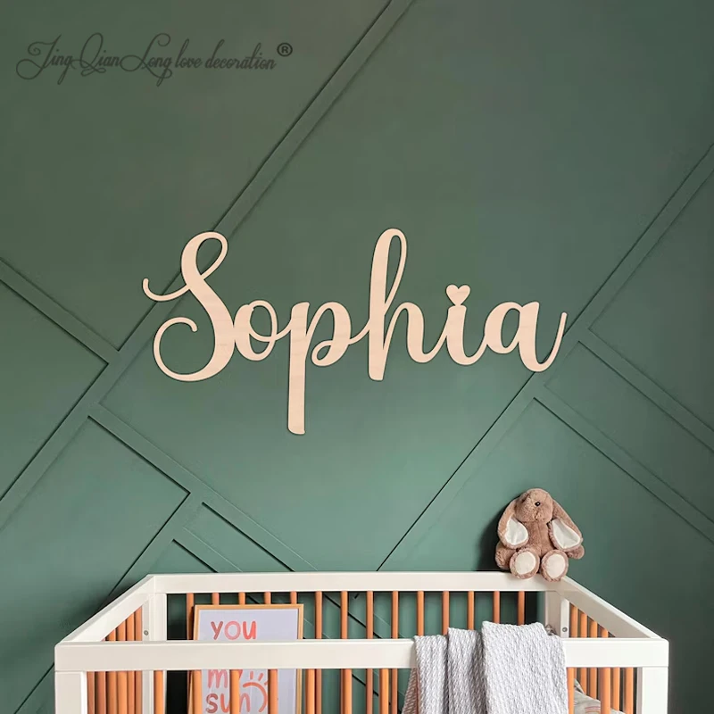 

Персонализированный деревянный знак с именем для детской, таблички с именем на заказ, знак с именем детской комнаты, знак с именем ребенка, декор для детской комнаты