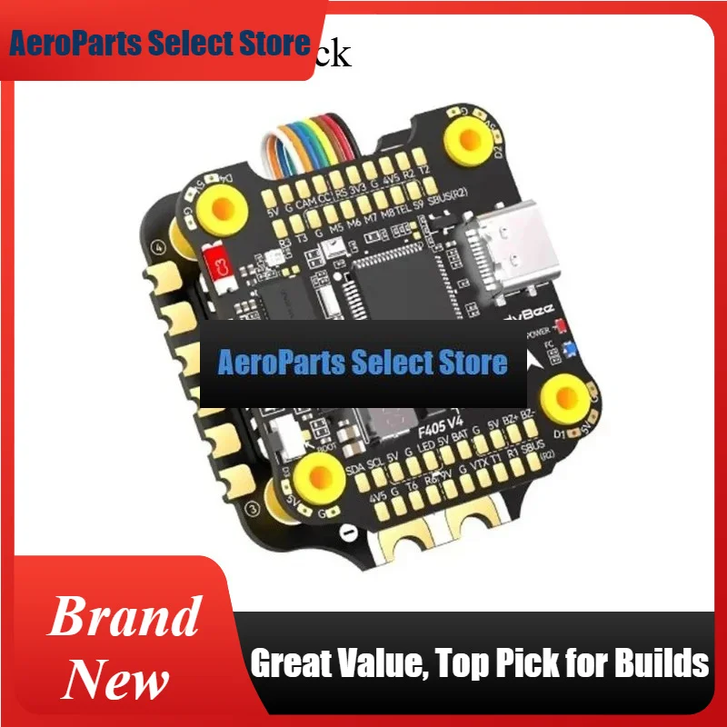 AeroParts 1 pièce pour Speedybee F405 V4 55A 3-6S FPV Stack 30mm ICM42688P Contrôleur de vol BLS 55A ESC 4-en-1 pour drones Freestyle DI