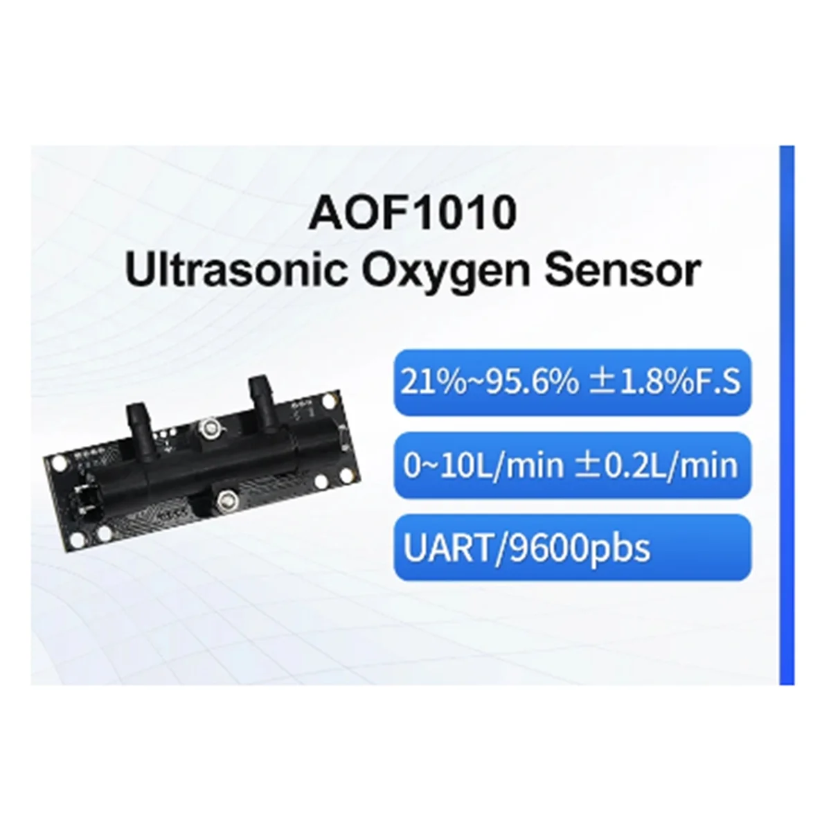 Sensor de flujo de concentración de oxígeno ultrasónico M86K ASAIR AOF1000 (B)