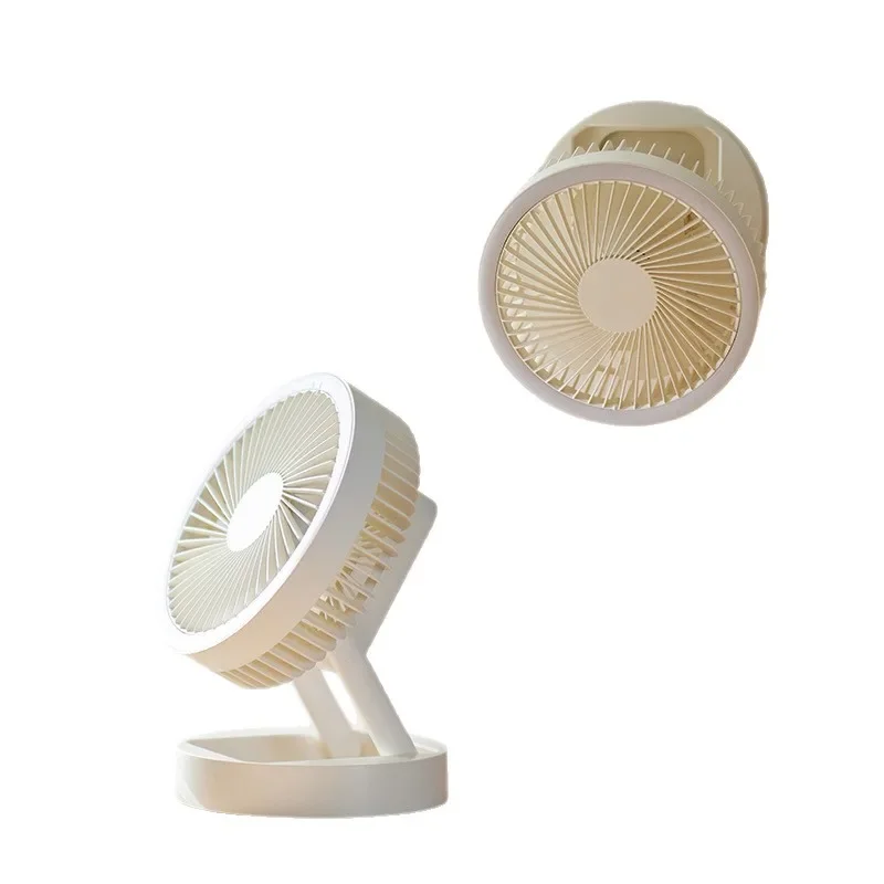 

Desktop fan, electric fan folding home light sound small office portable wall hanging charging