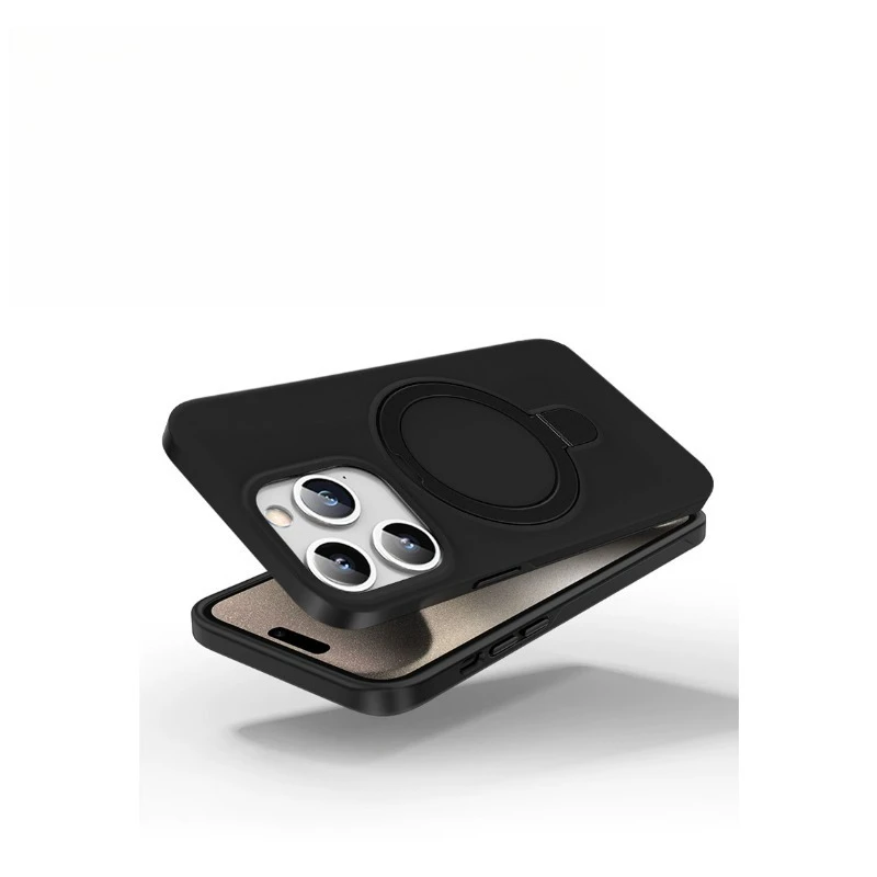 Suitable for Apple 17promax liquid silicone with magnetic mobile phone case