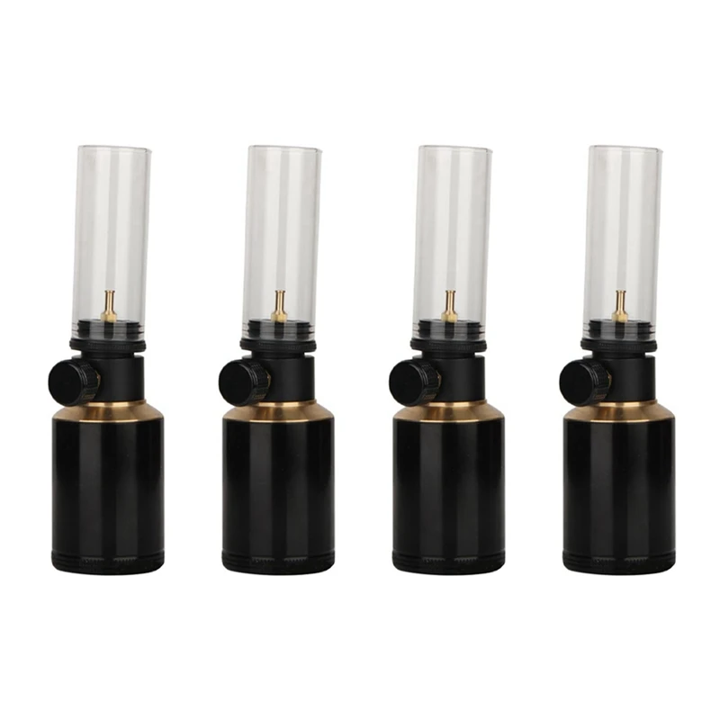 4X Camping Gas Iamp Candle Lamp With Empty Can Atmosphere Gas Lamp Horse Lantern Outdoor Gas Burner Tent Lamp