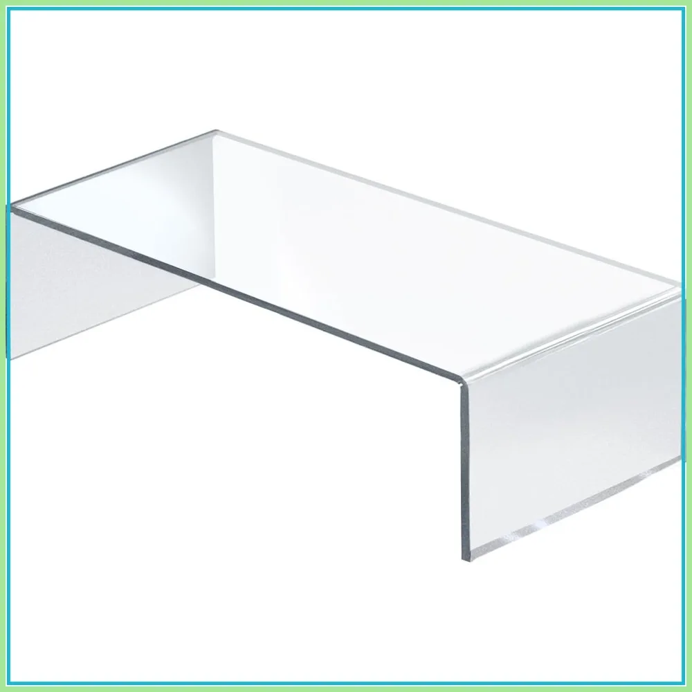 

Acrylic Laptop Stand, Computer Riser for Desk, Monitor Stand, Closet Organizer, 15"x7.75"x4.5"
