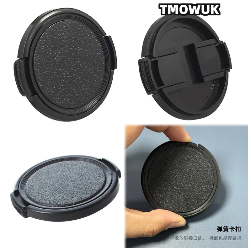 

For Nikon D50 D60 D5100 D5200 D5300 D5500 D5600 D600 D610 D7000 Camera Lens Cap Protective Cover Center Pinch Snap-on 49mm 52 55